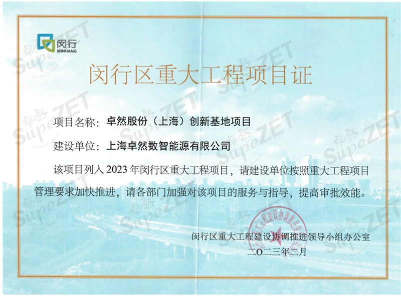 共建未来丨亚美AM8AG股份（上海）创新基地亮相“2023年闵行区重大工程项目开工仪式”主会。